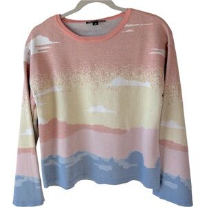 INC Women’s Pastel sweater Sz M Metallic, Spring or Summer Party or Chur…